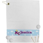 Girl Flying on a Dragon Golf Bag Towel (Personalized)