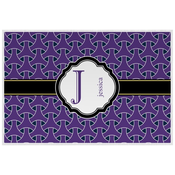 Girl Flying on a Dragon Personalized Placemat (Back)