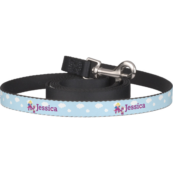 Custom Girl Flying on a Dragon Dog Leash (Personalized)