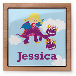 Girl Flying on a Dragon Pet Urn w/ Name or Text