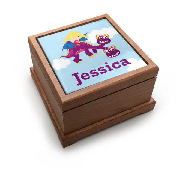 Custom Girl Flying on a Dragon Pet Urn w/ Name or Text