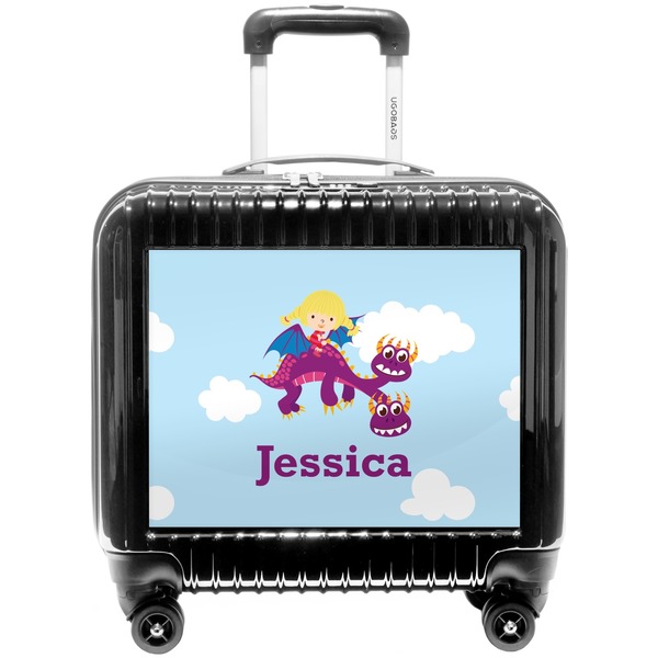 Custom Girl Flying on a Dragon Pilot / Flight Suitcase (Personalized)