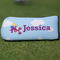 Girl Flying on a Dragon Blade Putter Cover (Personalized)