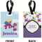 Girl Flying on a Dragon Rectangle Luggage Tag (Front + Back)