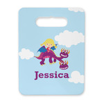 Girl Flying on a Dragon Rectangular Trivet with Handle (Personalized)