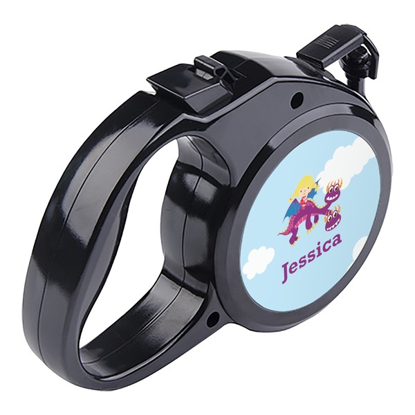 Girl Flying on a Dragon Retractable Dog Leash - Angle