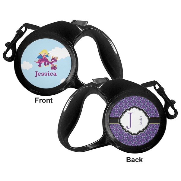 Girl Flying on a Dragon Retractable Dog Leash - Medium Large - Apvl