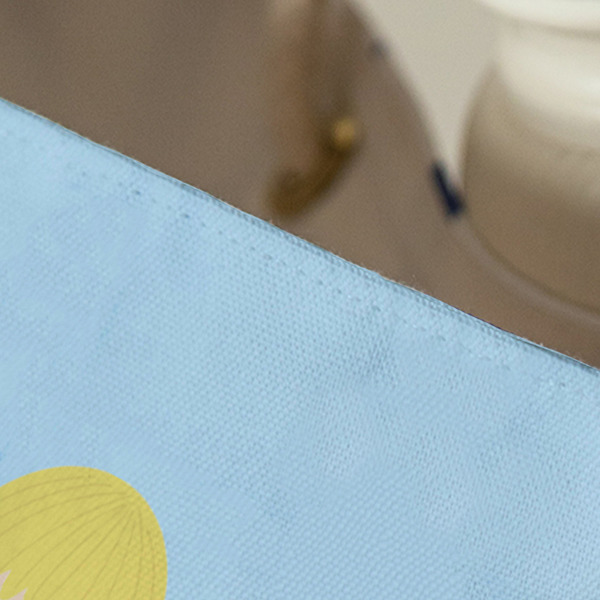 Girl Flying on a Dragon Large Rope Tote - Close Up View