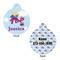 Girl Flying on a Dragon Round Pet ID Tag - Large - Approval