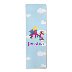 Girl Flying on a Dragon Runner Rug - 3.66'x8' (Personalized)