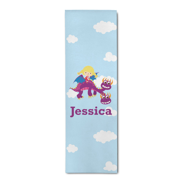 Custom Girl Flying on a Dragon Runner Rug - 2.5'x8' w/ Name or Text