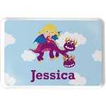 Girl Flying on a Dragon Serving Tray (Personalized)