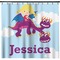 Girl Flying on a Dragon Shower Curtain (Personalized) (Non-Approval)