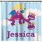 Girl Flying on a Dragon Shower Curtain (Personalized)