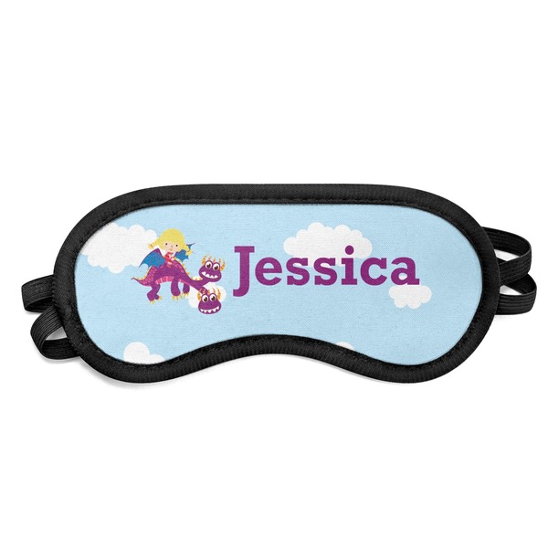 Custom Girl Flying on a Dragon Sleeping Eye Mask (Personalized)