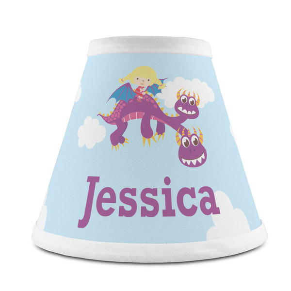 Custom Girl Flying on a Dragon Chandelier Lamp Shade (Personalized)