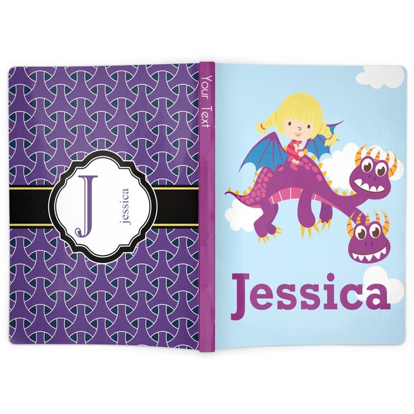 Girl Flying on a Dragon Soft Cover Journal - Apvl
