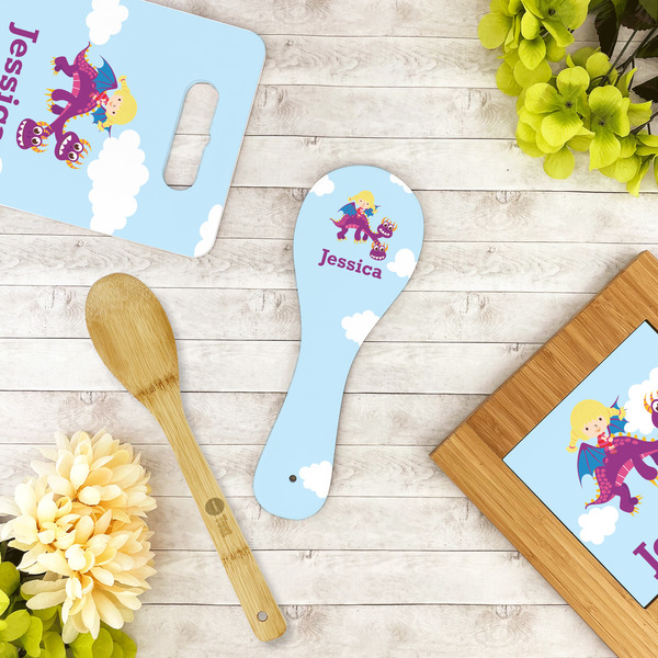 Girl Flying on a Dragon Spoon Rest Trivet - LIFESTYLE