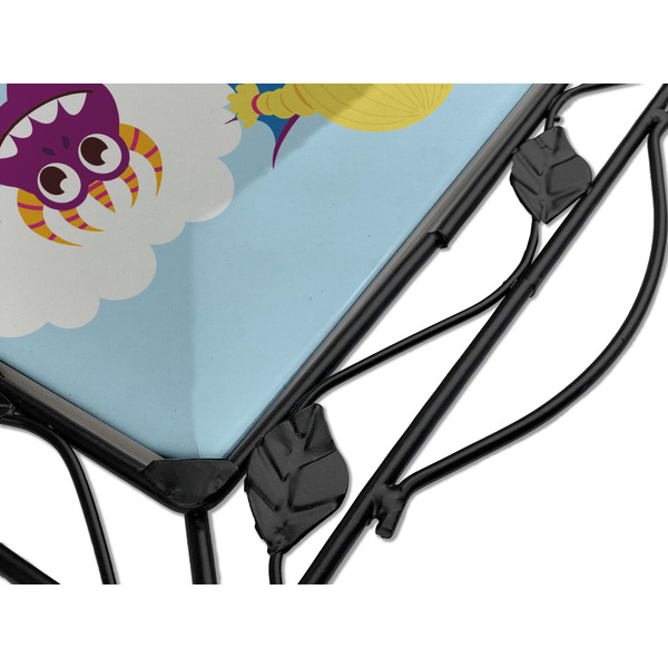 Girl Flying on a Dragon Square Trivet - Detail