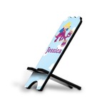 Girl Flying on a Dragon Stylized Cell Phone Stand - Small w/ Name or Text