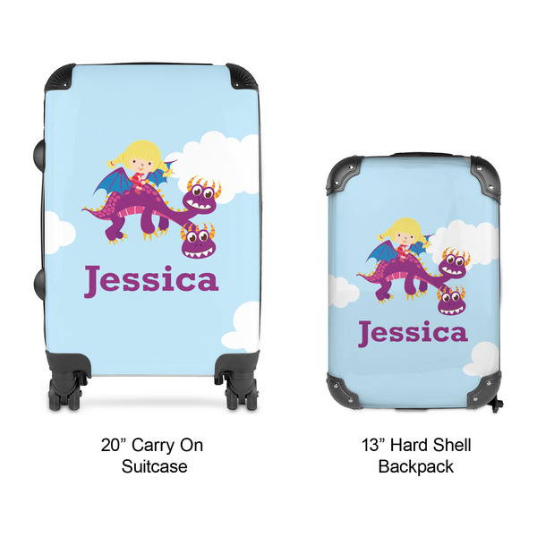 Girl Flying on a Dragon Suitcase Set 4 - APPROVAL