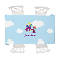 Girl Flying on a Dragon Tablecloth - 58"x102" (Personalized)