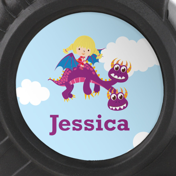 Girl Flying on a Dragon Tape Measure - 25ft - detail