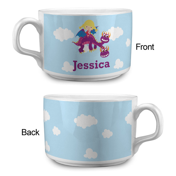 Girl Flying on a Dragon Tea Cup - Single Apvl