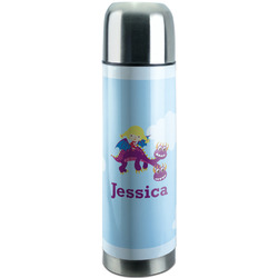 Girl Flying on a Dragon Stainless Steel Thermos (Personalized)
