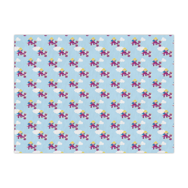 Custom Girl Flying on a Dragon Tissue Paper Sheets