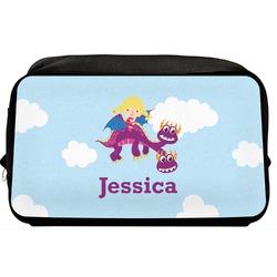 Girl Flying on a Dragon Toiletry Bag / Dopp Kit (Personalized)