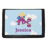 Girl Flying on a Dragon Trifold Wallet (Personalized)