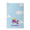 Girl Flying on a Dragon Waffle Weave Golf Towel - Front/Main