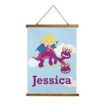 Girl Flying on a Dragon Wall Hanging Tapestry (Personalized)