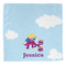 Girl Flying on a Dragon Washcloth - Front - No Soap