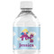 Girl Flying on a Dragon Water Bottle Label - Single Front