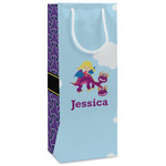 Girl Flying on a Dragon Wine Gift Bags (Personalized)