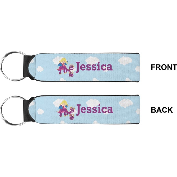 Girl Flying on a Dragon Wristlet (Front + Back)