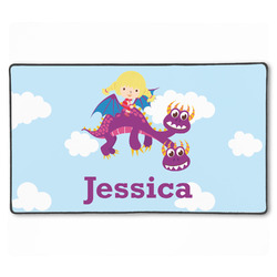 Girl Flying on a Dragon XXL Gaming Mouse Pad - 24" x 14" (Personalized)