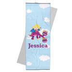 Girl Flying on a Dragon Yoga Mat Towel (Personalized)