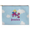 Girl Flying on a Dragon Zipper Pouch Large (Front)