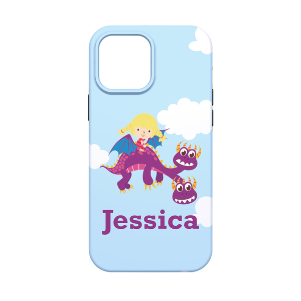 Girl Flying on a Dragon iPhone 13 Mini Tough Case - Back