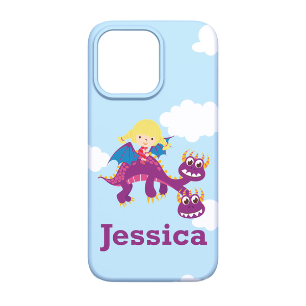 Girl Flying on a Dragon iPhone 13 Pro Case - Back