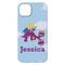 Girl Flying on a Dragon iPhone 14 Plus Case - Back