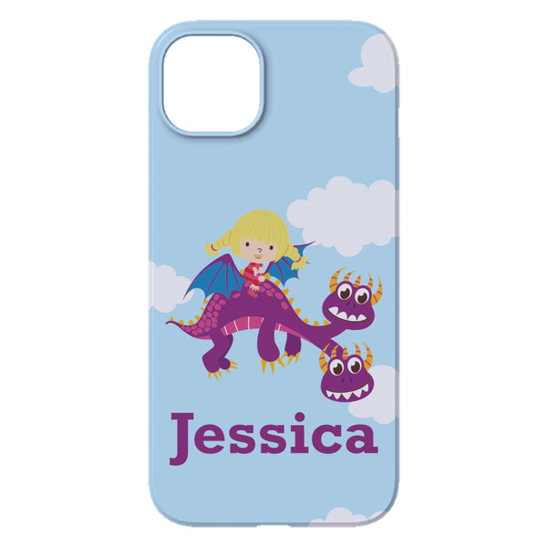 Girl Flying on a Dragon iPhone 14 Pro Max Case - Back