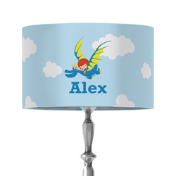 Flying a Dragon 12" Drum Lamp Shade - Fabric (Personalized)