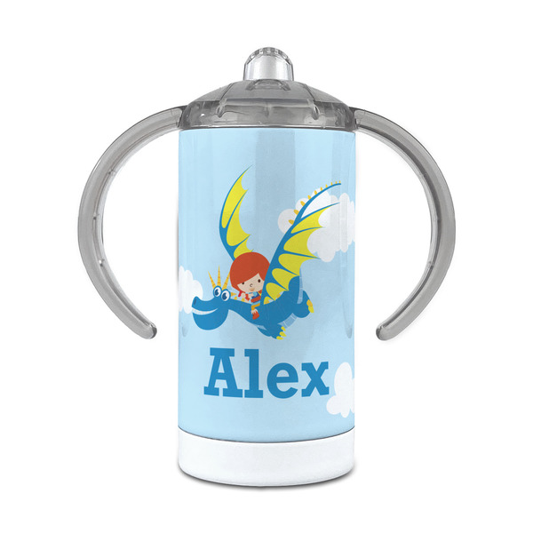 Custom Flying a Dragon 12 oz Stainless Steel Sippy Cup (Personalized)
