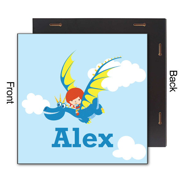 Flying a Dragon 12x12 Wood Print - Front & Back View