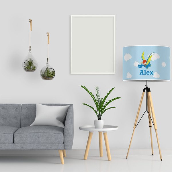 Flying a Dragon 16" Drum Lampshade - LIFESTYLE