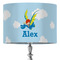 Flying a Dragon 16" Drum Lampshade - ON STAND (Fabric)